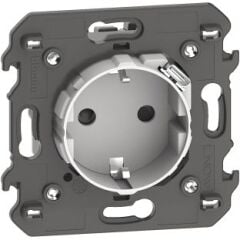 Alman Standardı Topraklı Priz ile entegre C tipi USB priz, 16A, 250V~, 1.500 mA,