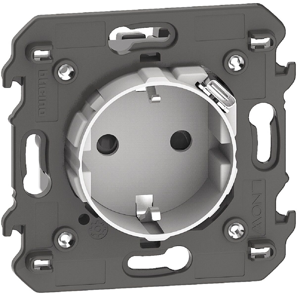 Alman Standardı Topraklı Priz ile entegre C tipi USB priz, 16A, 250V~, 1.500 mA,