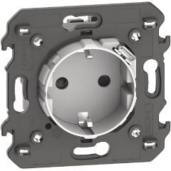 Alman Standardı Topraklı Priz ile entegre C tipi USB priz, 16A, 250V~, 1.500 mA,