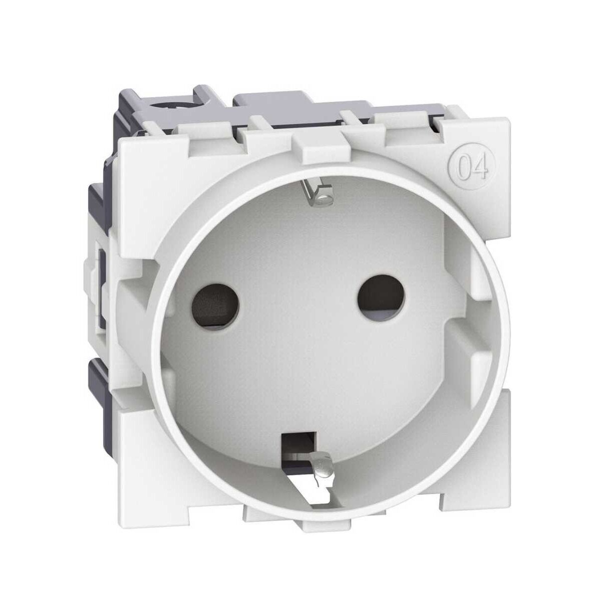 Alman Standardı Topraklı Priz, 16A, 250V~, Vidalı Bağlantı, Çocuk Korumalı, 2M,