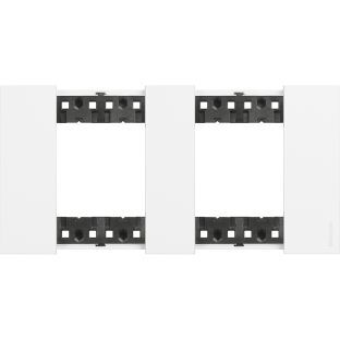 Polimer Plastik Çerçeve, 2+2M, Beyaz