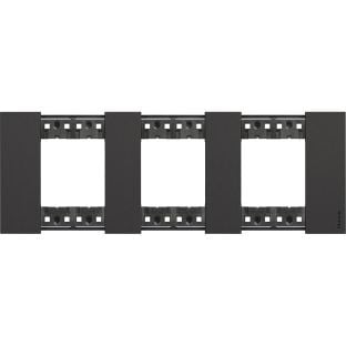 Polimer Plastik Çerçeve, 2+2+2M, Siyah