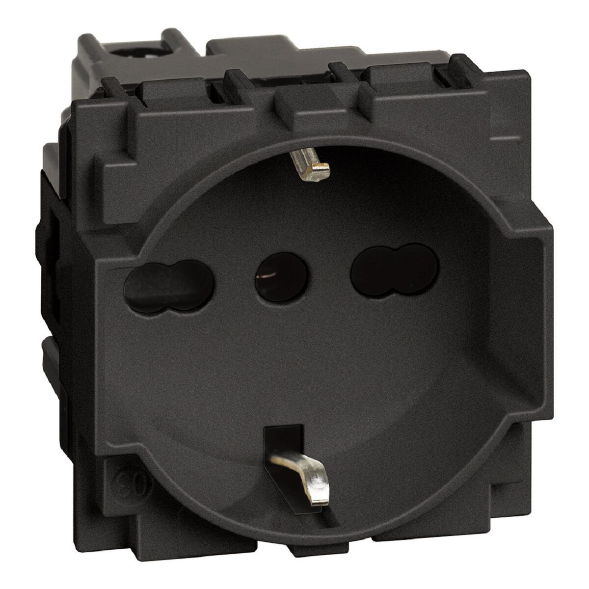 İtalyan/Alman Standardı Topraklı Priz, 10/16A, 250V~, Vidalı Bağlantı, Çocuk Kor