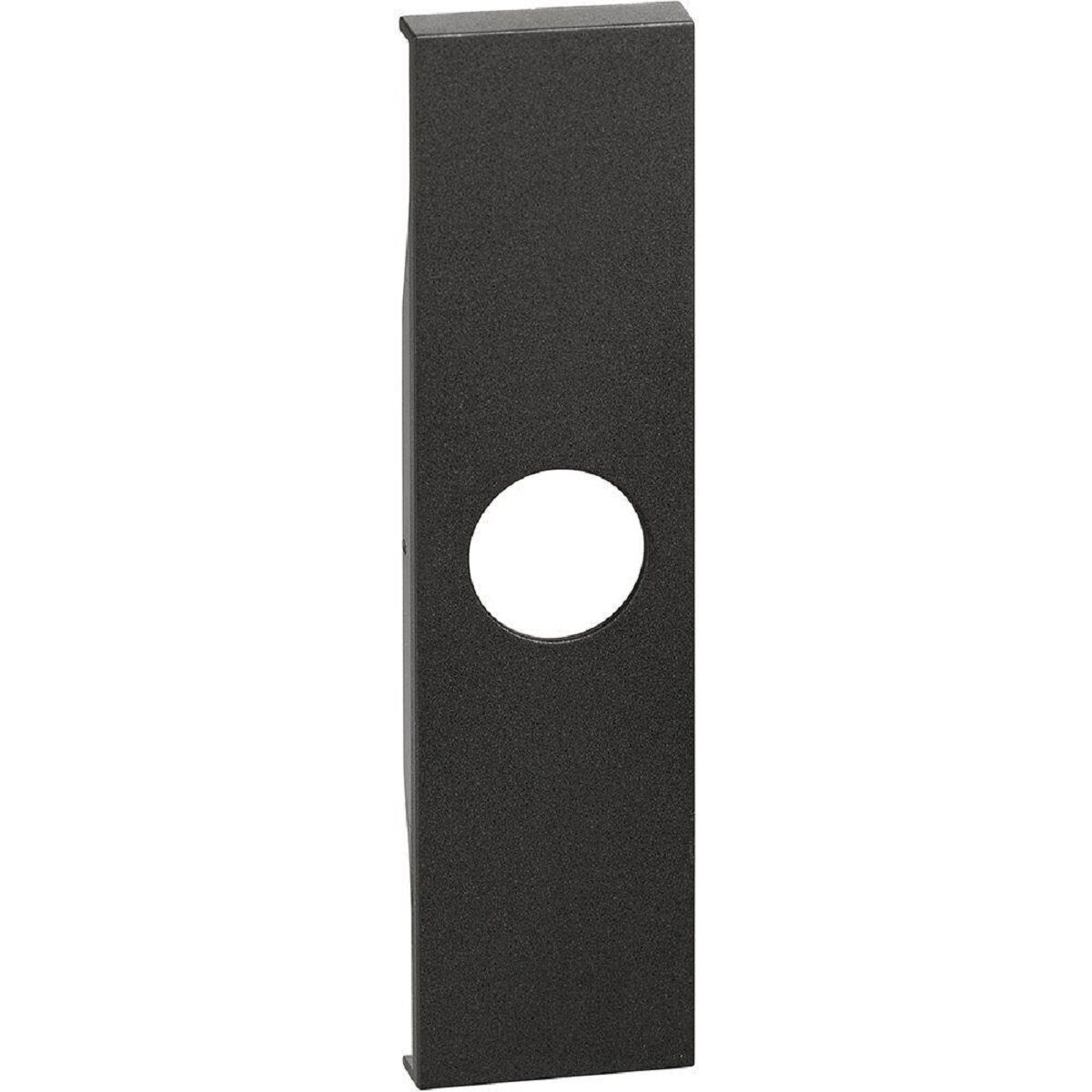 TV Prizi ve Kablo Çıkış Modülü İçin Kapak, 1M, Siyah
