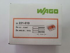Wago 221-613 Çok Amaçlı Buat Klemensi (30 Adet)