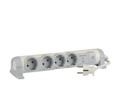 Legrand Topraklı Grup Priz Parafudrlu 4lü 5M | 694651