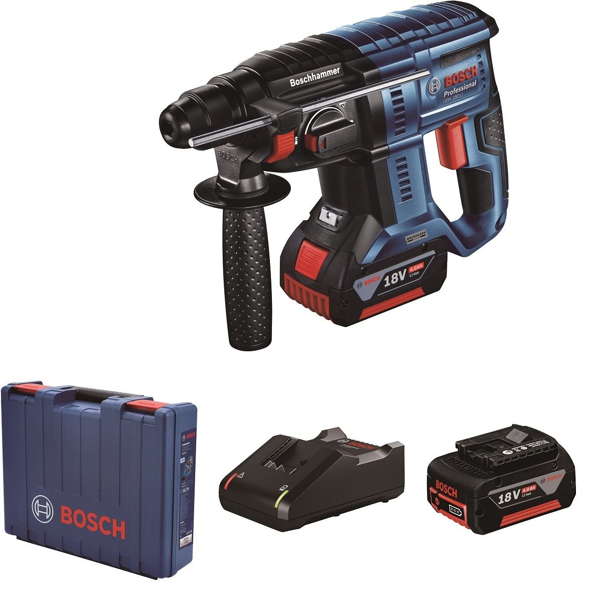 Professional GBH 180 Lı 4 Ah Çift Akülü Kırıcı Delici - 0611911121