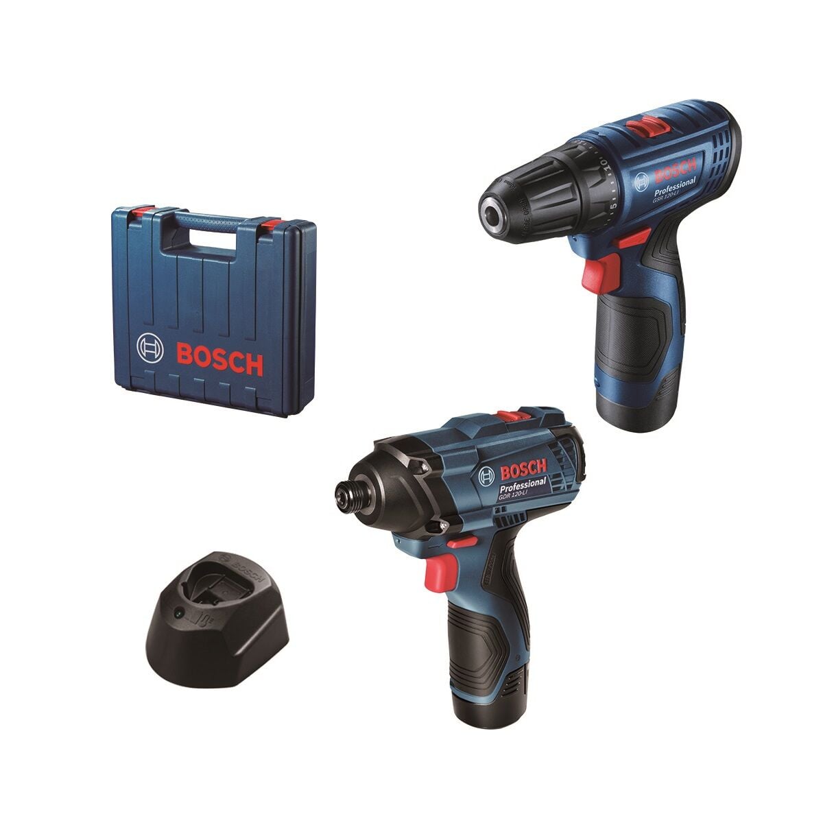 Bosch GSR 120-LI+GDR 120-LI (2x2.0Ah:Plastik) 06019G8023