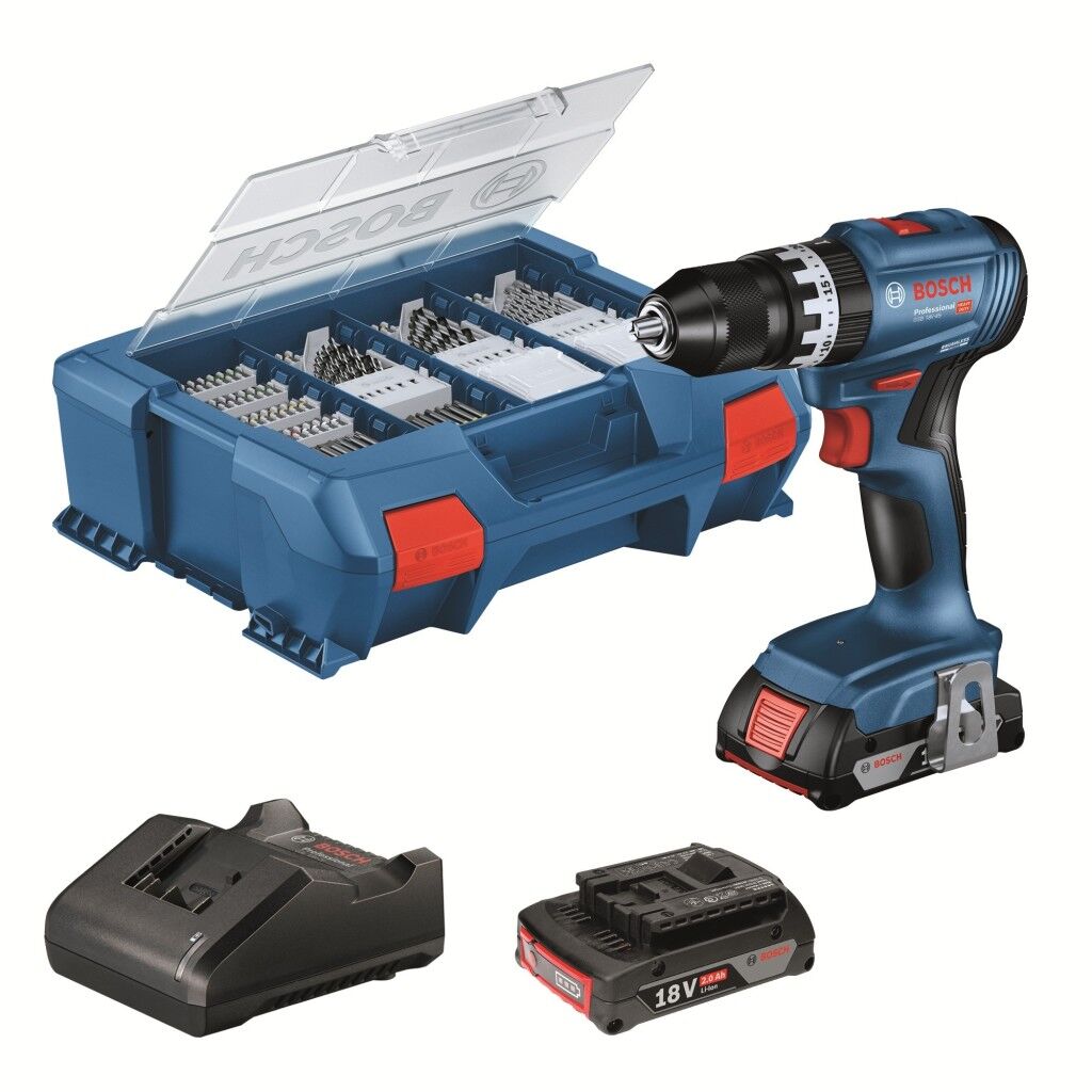BOSCH GSB 18V-45,2X GBA 2.0AH,GAL 18V-40,AC